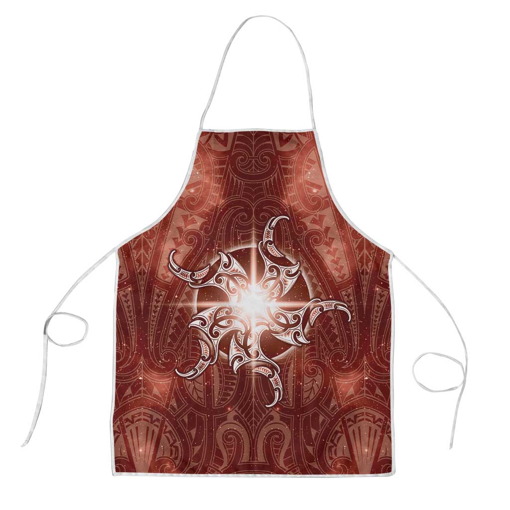 New Zealand Matariki Pohutukawa Apron Maori Moko Red Galaxy