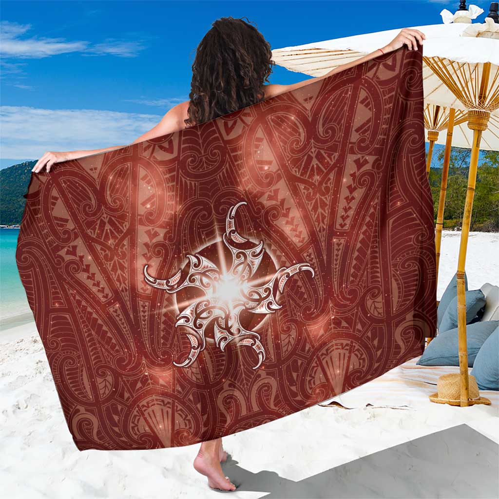 New Zealand Matariki Pohutukawa Sarong Maori Moko Red Galaxy