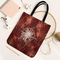 New Zealand Matariki Pohutukawa Tote Bag Maori Moko Red Galaxy