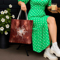 New Zealand Matariki Pohutukawa Tote Bag Maori Moko Red Galaxy