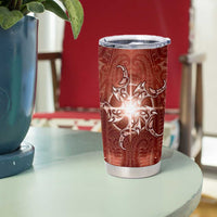 New Zealand Matariki Pohutukawa Tumbler Cup Maori Moko Red Galaxy LT05 - Polynesian Pride