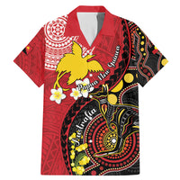 Papua New Guinea And Australia Aboriginal Family Matching Mermaid Dress and Hawaiian Shirt Bird Of Paradise And Kangaroo Together