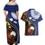 Samoa And Australia Together Couples Matching Off Shoulder Maxi Dress and Hawaiian Shirt Aboriginal Mix Polynesian