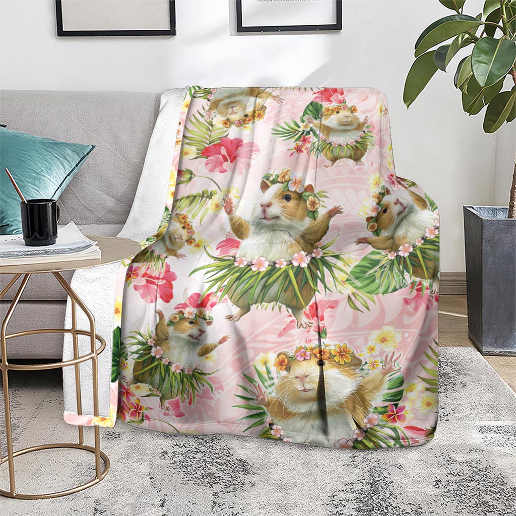 Hawaii Guinea Hula Pig Blanket Funny Tropical Style