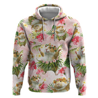 Hawaii Guinea Hula Pig Hoodie Funny Tropical Style