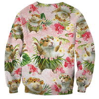 Hawaii Guinea Hula Pig Sweatshirt Funny Tropical Style