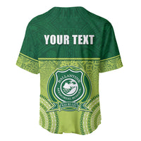 Personalised Ballantine Memorial School Baseball Jersey With Fijian Tapa Pattern