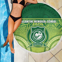 Ballantine Memorial School Beach Blanket With Fijian Tapa Pattern