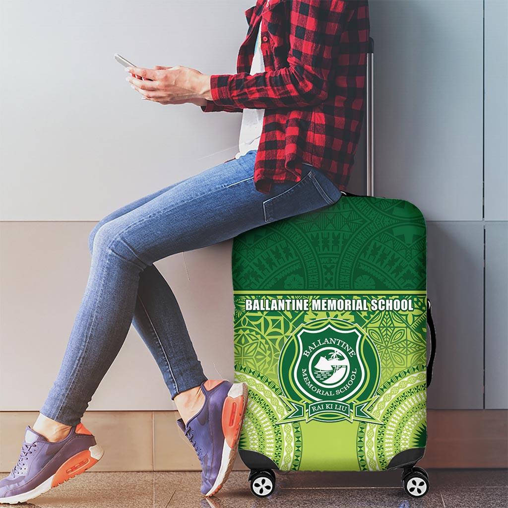 Ballantine Memorial School Luggage Cover With Fijian Tapa Pattern
