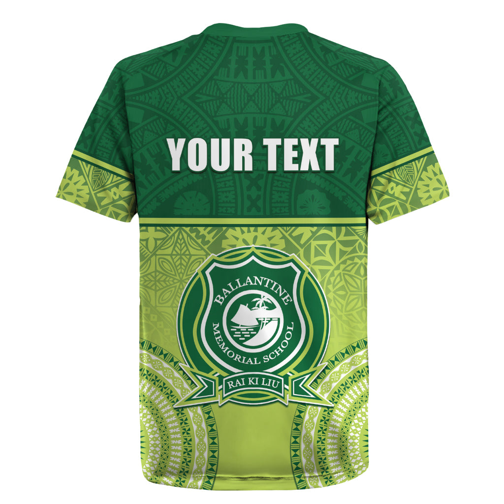 Personalised Ballantine Memorial School Rugby Jersey With Fijian Tapa Pattern