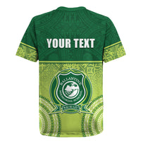 Personalised Ballantine Memorial School Rugby Jersey With Fijian Tapa Pattern