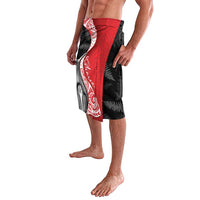 New Zealand Aotearoa Lavalava Kiwi Fern Maori Pattern Red Version