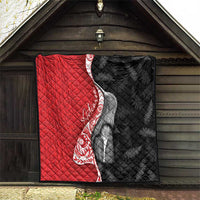 New Zealand Aotearoa Quilt Kiwi Fern Maori Pattern Red Version LT05 - Polynesian Pride