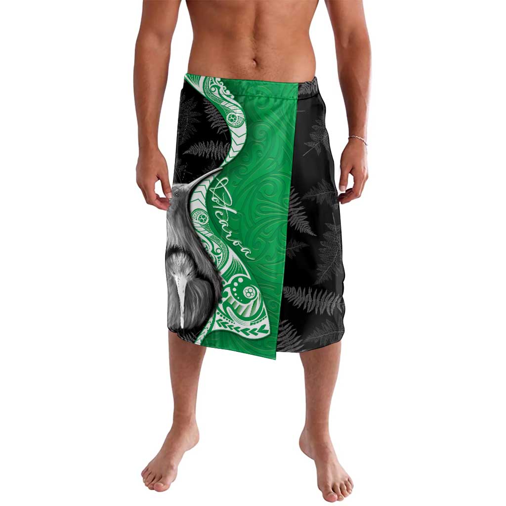 New Zealand Aotearoa Lavalava Kiwi Fern Maori Pattern Green Version