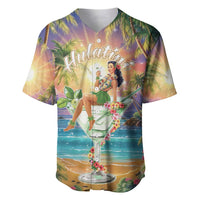 Aloha Hawaii Baseball Jersey Hula Martini Tropical Vibes LT05 Colorful - Polynesian Pride