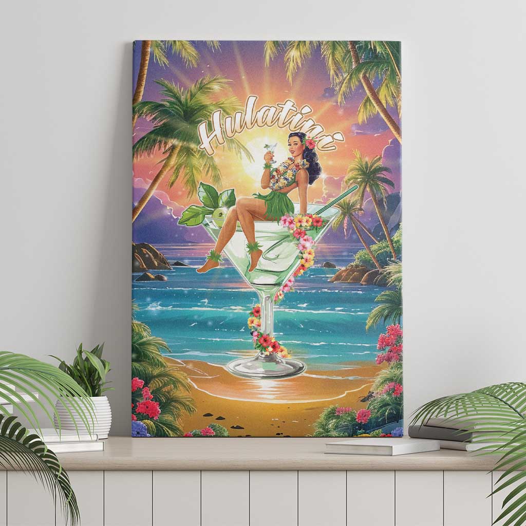 Aloha Hawaii Canvas Wall Art Hula Martini Tropical Vibes LT05 - Polynesian Pride
