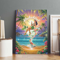 Aloha Hawaii Canvas Wall Art Hula Martini Tropical Vibes LT05 - Polynesian Pride