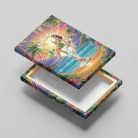 Aloha Hawaii Canvas Wall Art Hula Martini Tropical Vibes LT05 - Polynesian Pride