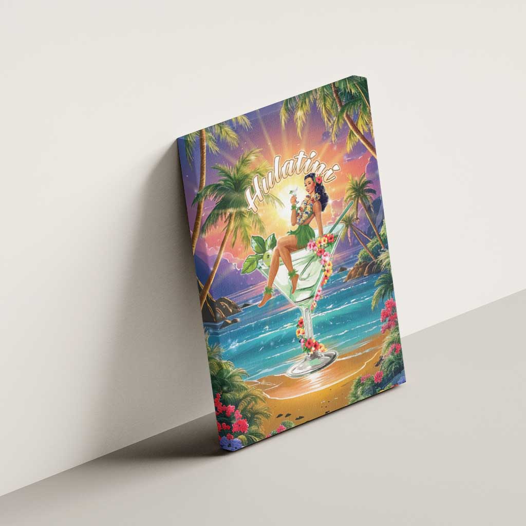 Aloha Hawaii Canvas Wall Art Hula Martini Tropical Vibes LT05 - Polynesian Pride