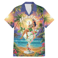Aloha Hawaii Family Matching Mermaid Dress and Hawaiian Shirt Hula Martini Tropical Vibes - Polynesian Pride