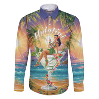 Aloha Hawaii Family Matching Puletasi and Hawaiian Shirt Hula Martini Tropical Vibes - Polynesian Pride