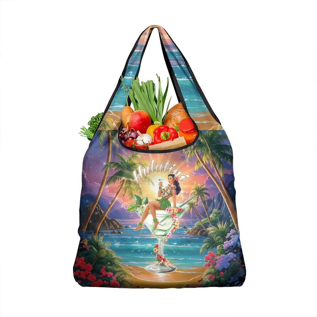 Aloha Hawaii Grocery Bag Hula Martini Tropical Vibes - Polynesian Pride