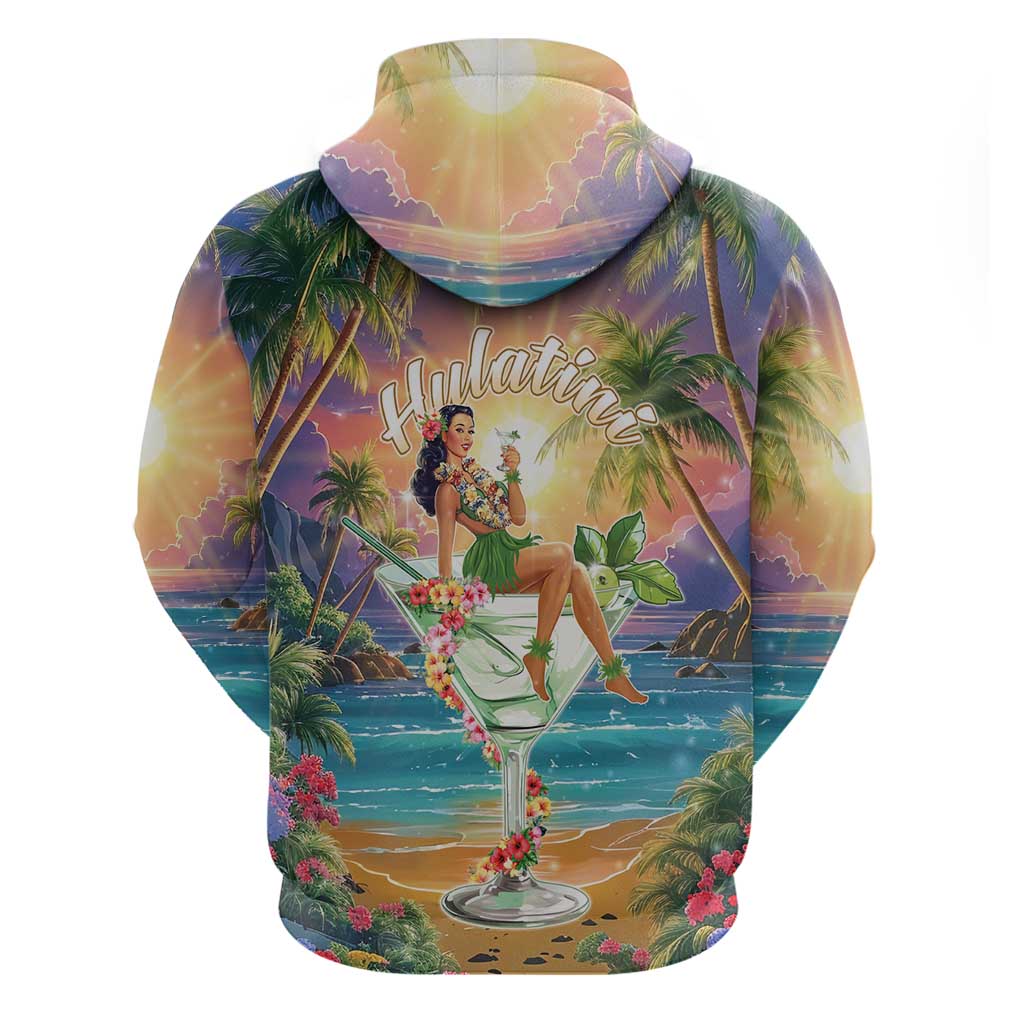 Aloha Hawaii Hoodie Hula Martini Tropical Vibes - Polynesian Pride