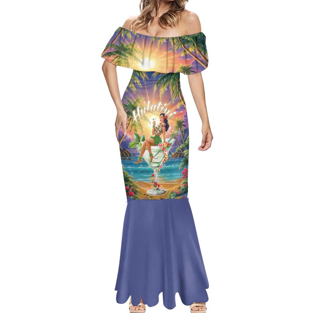 Aloha Hawaii Mermaid Dress Hula Martini Tropical Vibes - Polynesian Pride