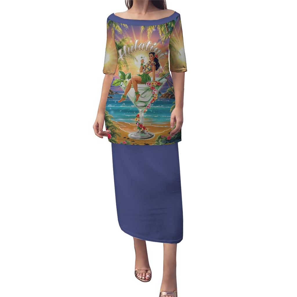 Aloha Hawaii Puletasi Hula Martini Tropical Vibes - Polynesian Pride