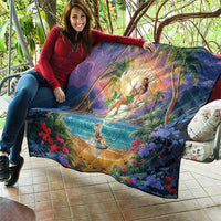 Aloha Hawaii Quilt Hula Martini Tropical Vibes - Polynesian Pride