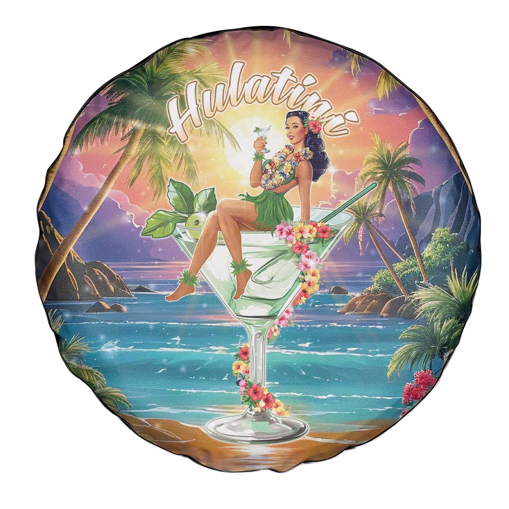 Aloha Hawaii Spare Tire Cover Hula Martini Tropical Vibes - Polynesian Pride