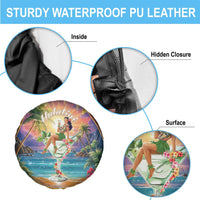 Aloha Hawaii Spare Tire Cover Hula Martini Tropical Vibes - Polynesian Pride