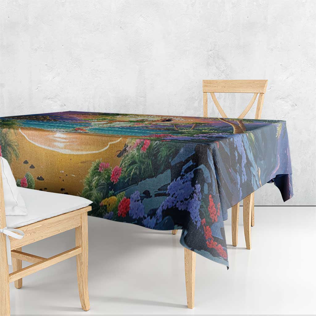 Aloha Hawaii Tablecloth Hula Martini Tropical Vibes LT05 - Polynesian Pride