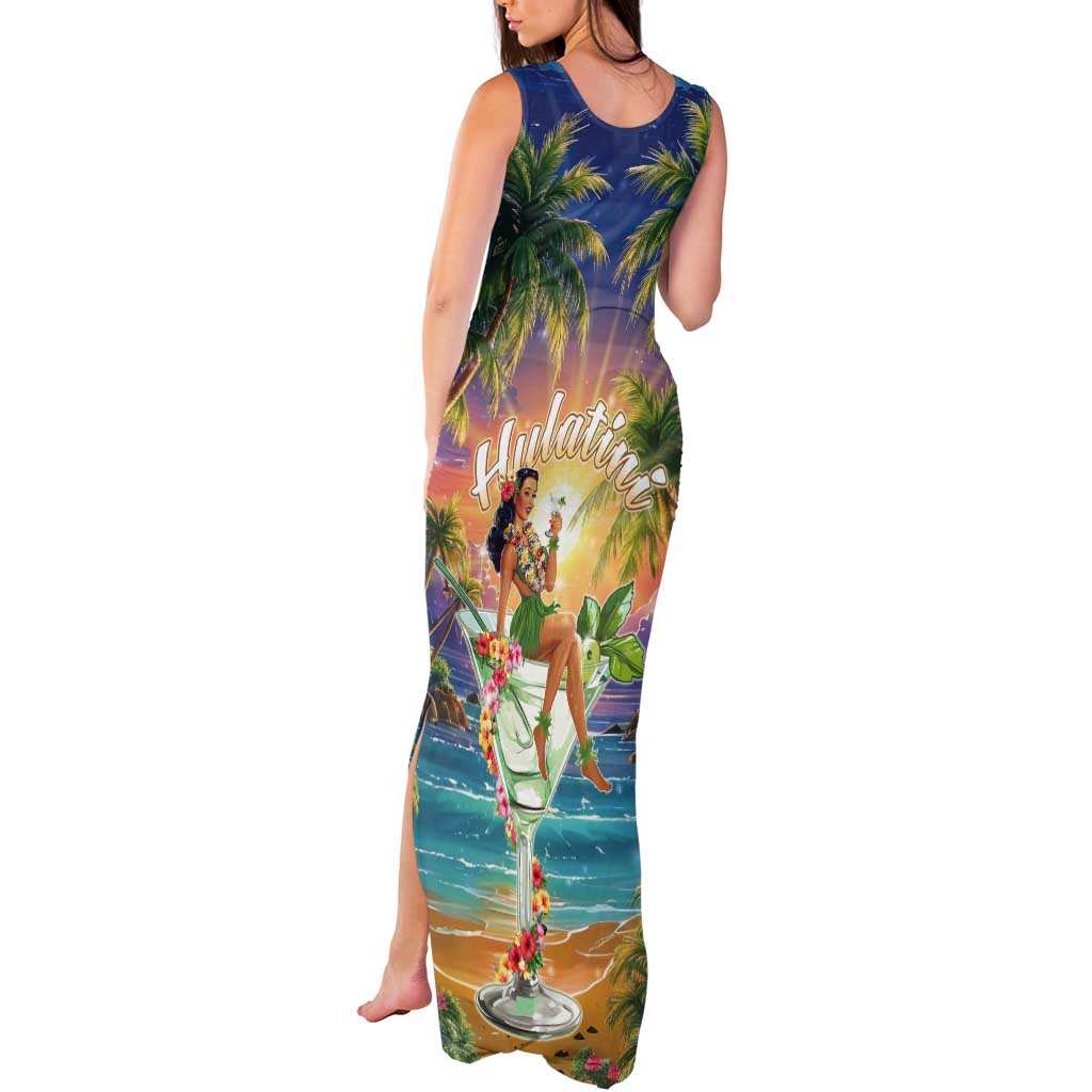 Aloha Hawaii Tank Maxi Dress Hula Martini Tropical Vibes LT05 - Polynesian Pride