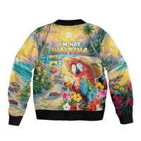 Hawaii Parrot Bomber Jacket Im Not Waiting Till 5 Oclock LT05 - Polynesian Pride