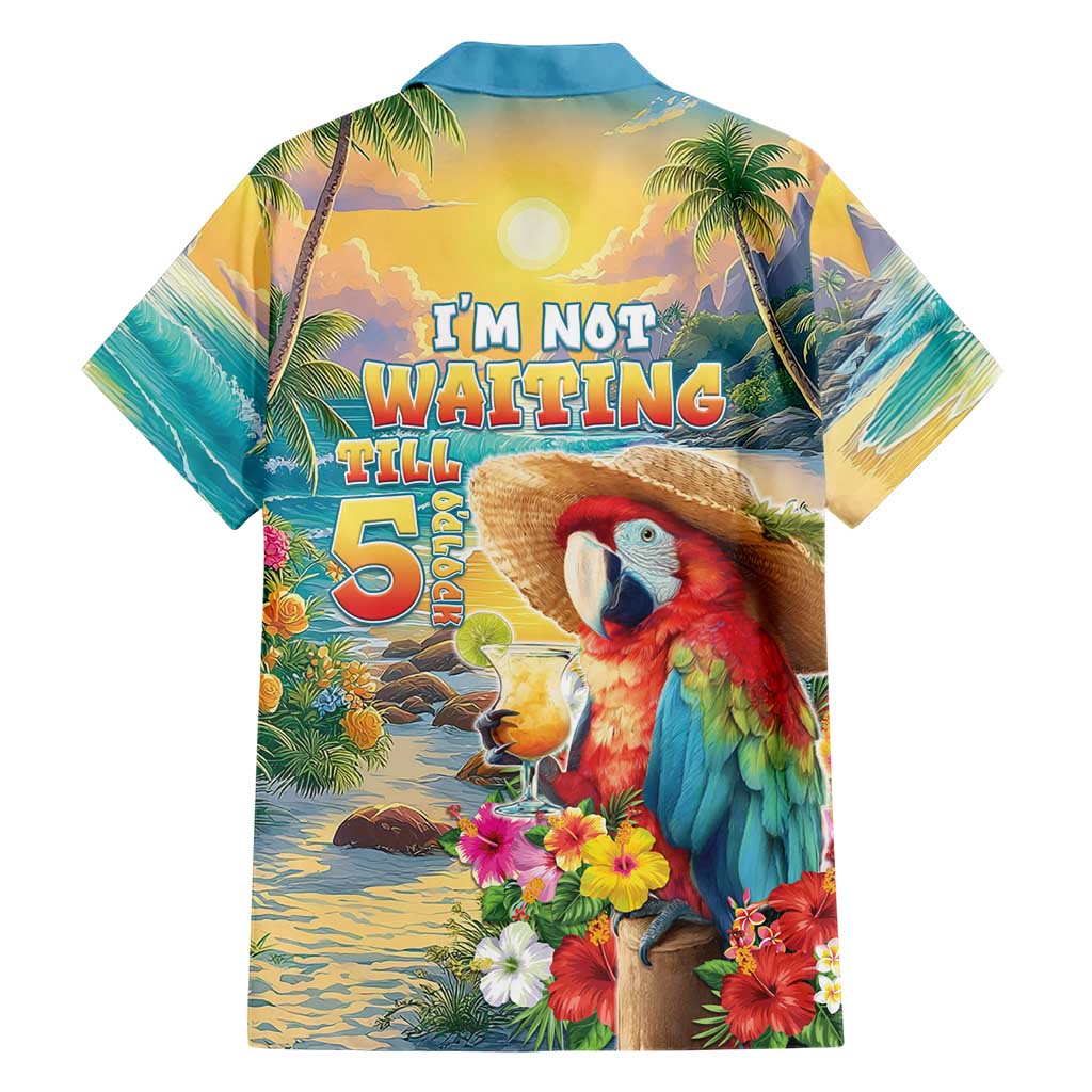 Hawaii Parrot Family Matching Puletasi and Hawaiian Shirt Im Not Waiting Till 5 Oclock LT05 - Polynesian Pride