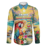 Hawaii Parrot Family Matching Puletasi and Hawaiian Shirt Im Not Waiting Till 5 Oclock LT05 Dad's Shirt - Long Sleeve Colorful - Polynesian Pride