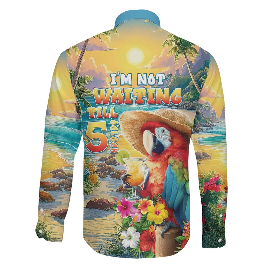 Hawaii Parrot Family Matching Puletasi and Hawaiian Shirt Im Not Waiting Till 5 Oclock LT05 - Polynesian Pride