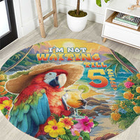 Hawaii Parrot Round Carpet Im Not Waiting Till 5 Oclock