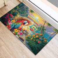 Hawaii Parrot Rubber Doormat Im Not Waiting Till 5 Oclock