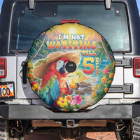 Hawaii Parrot Spare Tire Cover Im Not Waiting Till 5 Oclock - Polynesian Pride