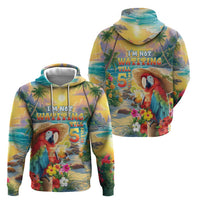 Hawaii Parrot Zip Hoodie Im Not Waiting Till 5 Oclock - Polynesian Pride