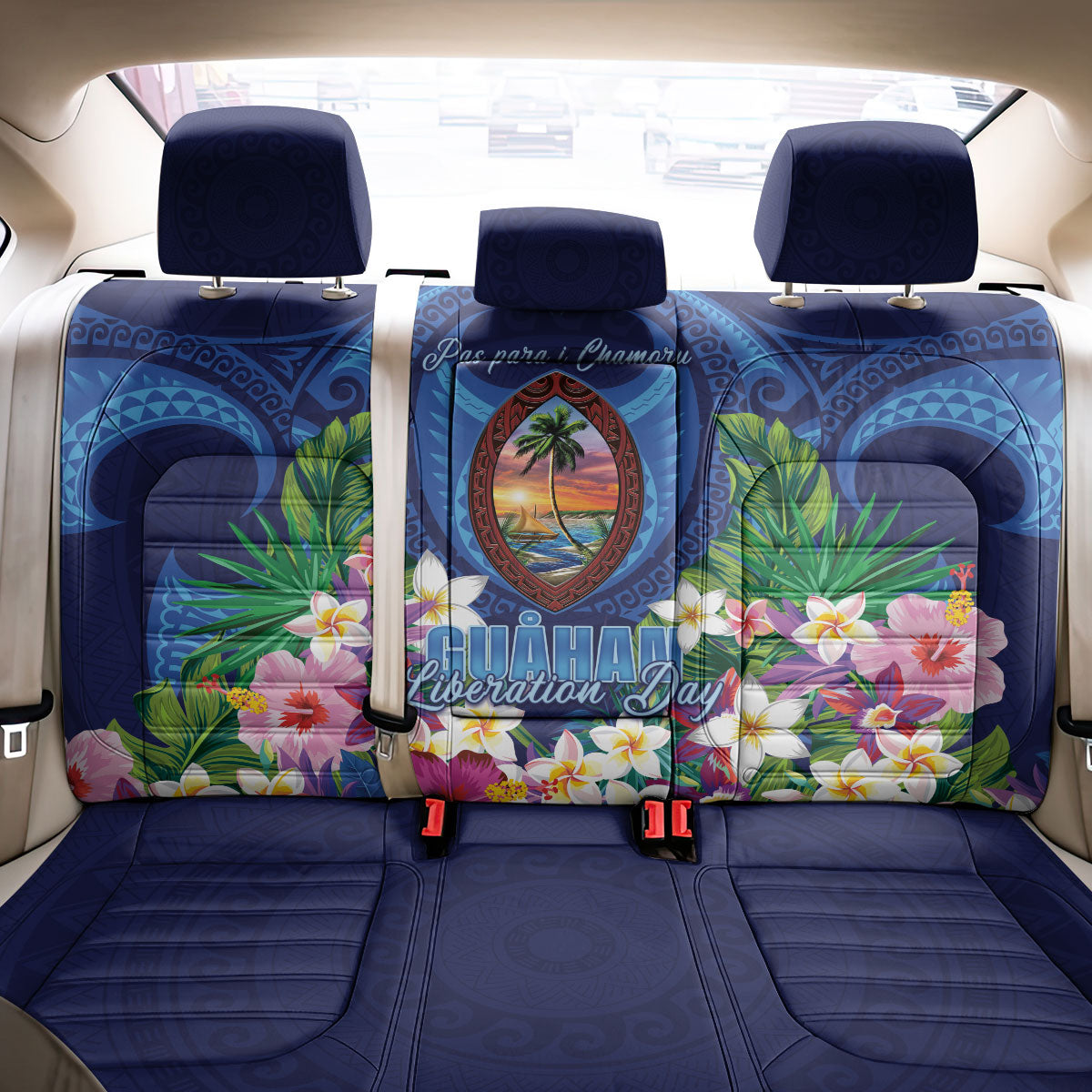 Guam Liberation Day Back Car Seat Cover Pas Para I Chamoru
