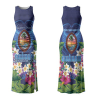 Guam Liberation Day Couples Matching Tank Maxi Dress and Hawaiian Shirt Pas Para I Chamoru