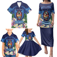 Guam Liberation Day Family Matching Puletasi and Hawaiian Shirt Pas Para I Chamoru