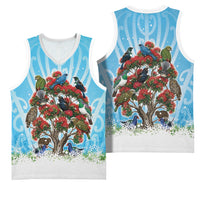New Zealand Birds Christmas Basketball Jersey Pohutukawa Xmas Tree