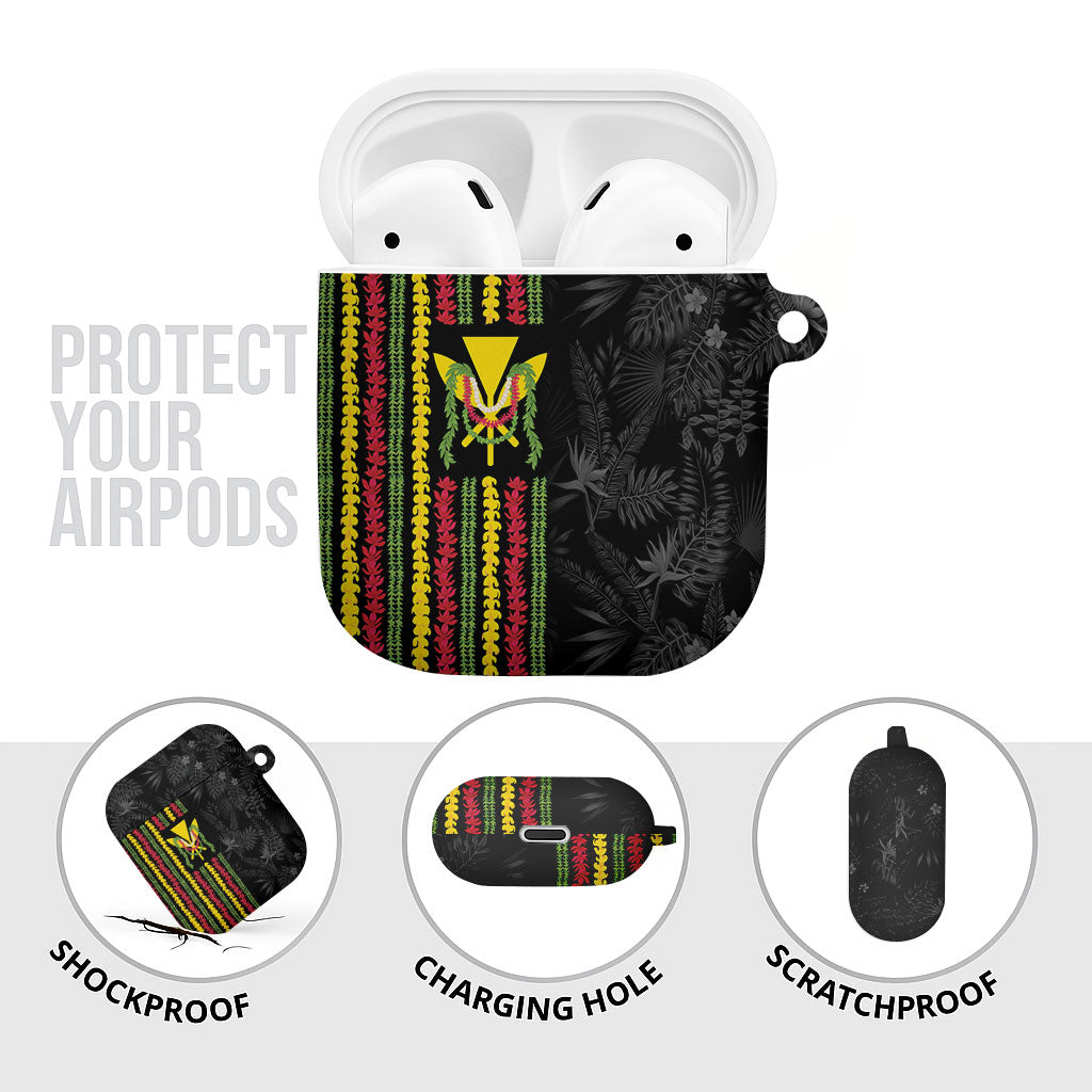 Hawaii Lei Kanaka Maoli Flag AirPods Case Tropical Vibes
