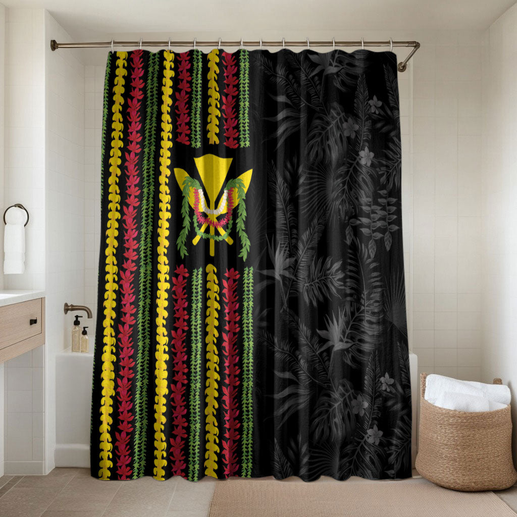 Hawaii Lei Kanaka Maoli Flag Bathroom Set Tropical Vibes