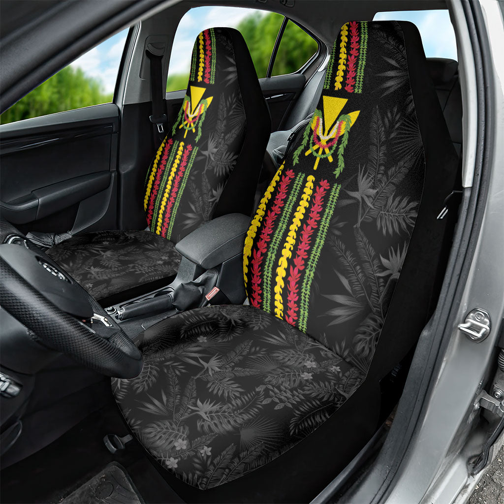 Hawaii Lei Kanaka Maoli Flag Car Seat Cover Tropical Vibes