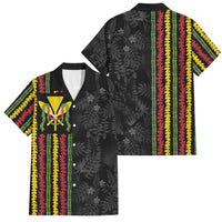 Hawaii Lei Kanaka Maoli Flag Family Matching Long Sleeve Bodycon Dress and Hawaiian Shirt Tropical Vibes